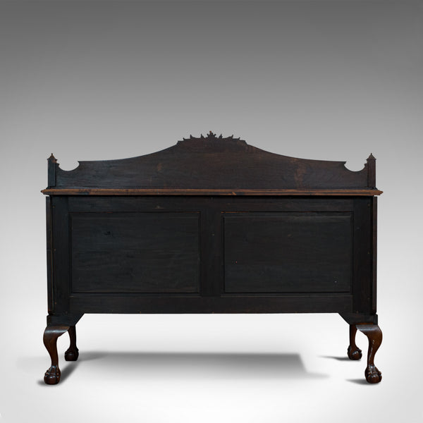 Antique Regency Revival Sideboard, English, Flame Mahogany, Victorian, C.1900