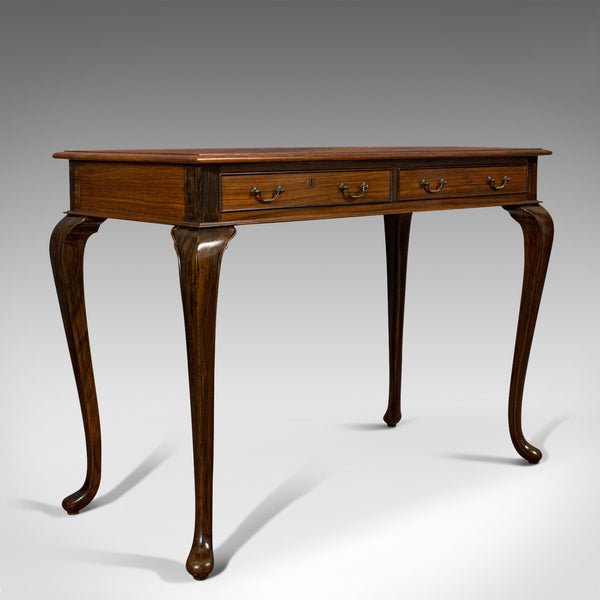 Vintage Writing Desk, English, Rosewood, Side, Occasional, Table, Circa 1950