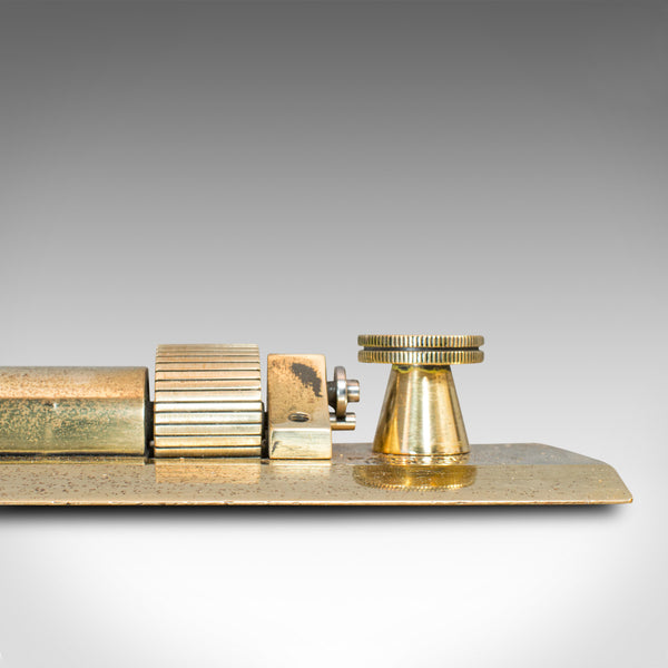 Vintage Rolling Rule, English, Brass, Scientific Instrument, Navigation, C.1950