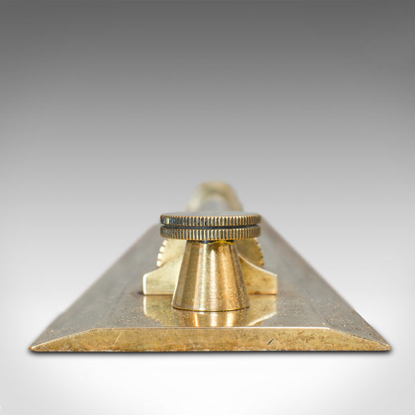 Vintage Rolling Rule, English, Brass, Scientific Instrument, Navigation, C.1950