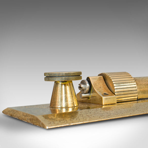 Vintage Rolling Rule, English, Brass, Scientific Instrument, Navigation, C.1950