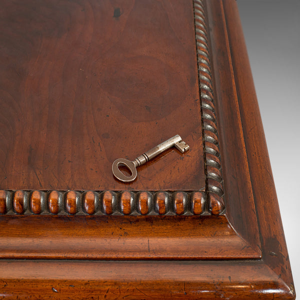 Tall Antique Side Cabinet, English, Mahogany, Bedside, Nightstand, Regency, 1820