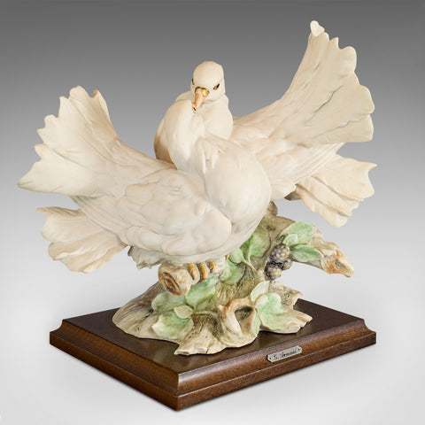 Vintage Decorative Ornament, Italian, Doves, Love Birds, Giuseppe Armani