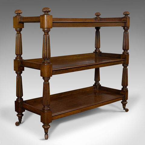 Antique Buffet Trolley, English, Mahogany, Side Table, Server, William IV, 1830