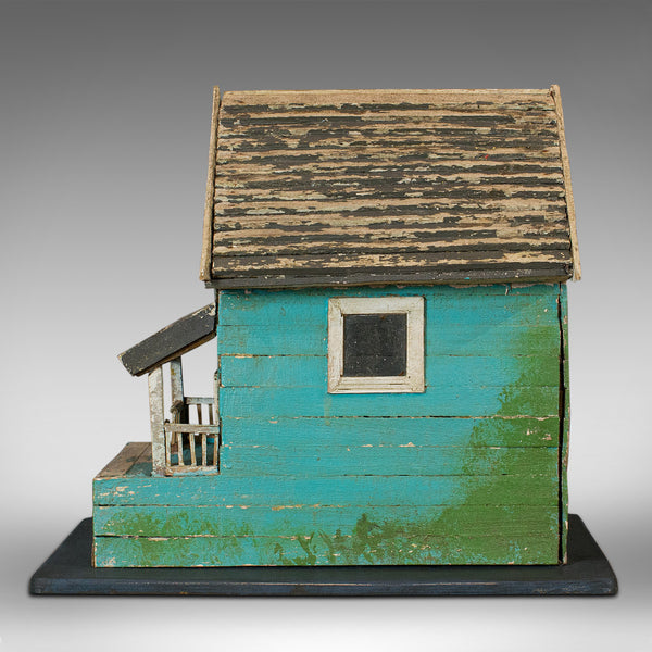 Vintage Folk Art Birdhouse, American, Scratch Built, Midwestern, Garden, 1960