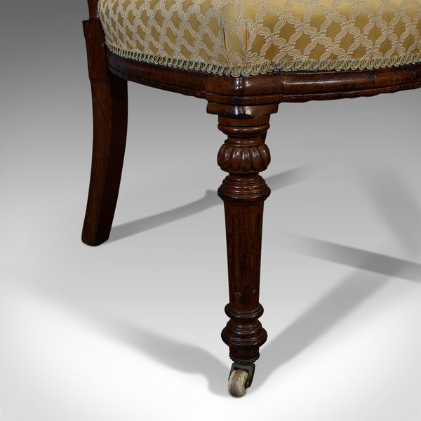 Set Of 4 Antique Chairs, Scottish, Walnut, Suite, Dining, Victorian, Circa 1890