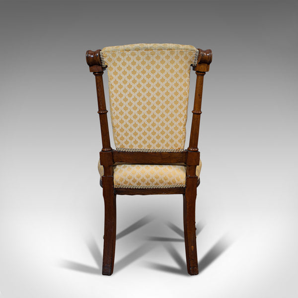 Set Of 4 Antique Chairs, Scottish, Walnut, Suite, Dining, Victorian, Circa 1890