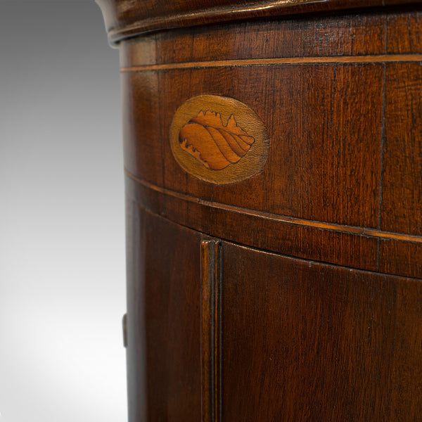 Petite Antique Corner Cabinet, English, Mahogany, Georgian Revival, Victorian