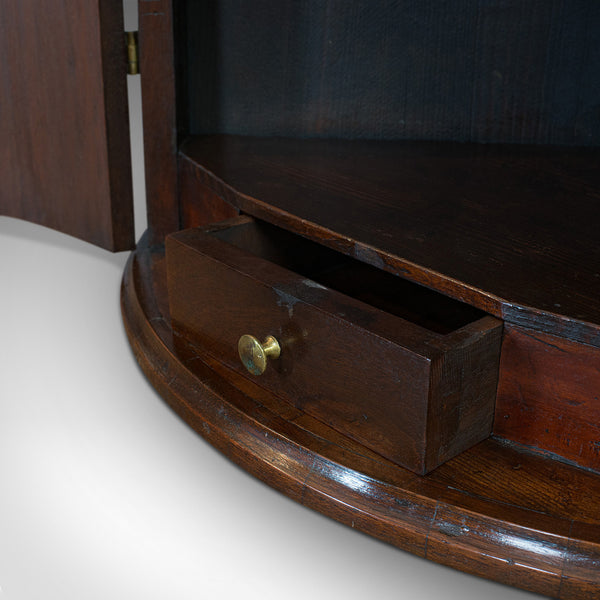 Petite Antique Corner Cabinet, English, Mahogany, Georgian Revival, Victorian