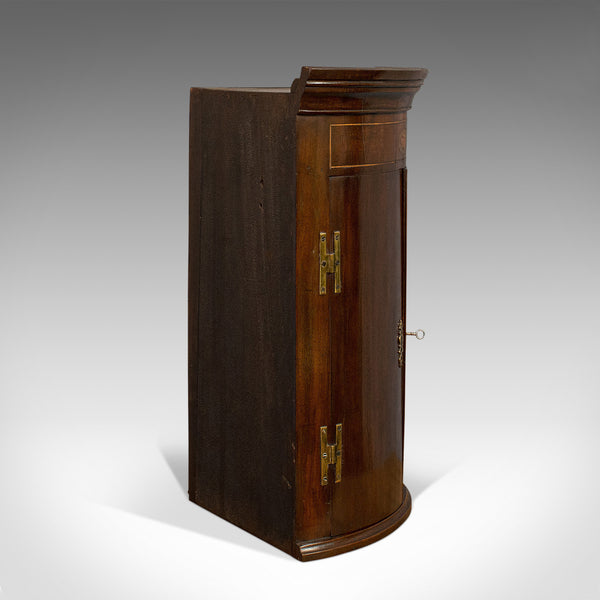 Petite Antique Corner Cabinet, English, Mahogany, Georgian Revival, Victorian