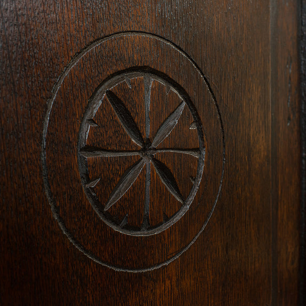 Antique Tea Cabinet, English, Oak, Spice, Apothecary Case, Georgian, Circa 1800