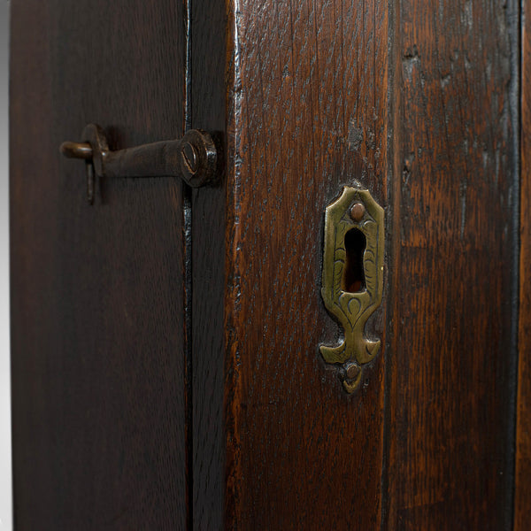 Antique Tea Cabinet, English, Oak, Spice, Apothecary Case, Georgian, Circa 1800