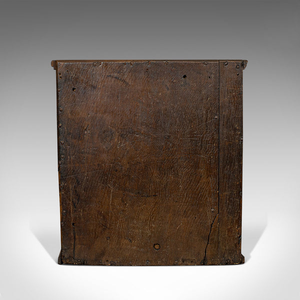 Antique Tea Cabinet, English, Oak, Spice, Apothecary Case, Georgian, Circa 1800