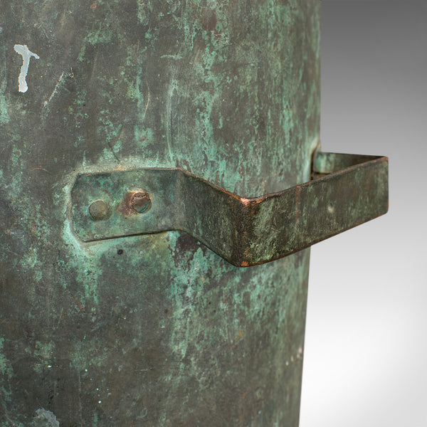 Antique Grain Bin, French, Copper, Farmhouse Silo, Fireside, Victorian, C.1890