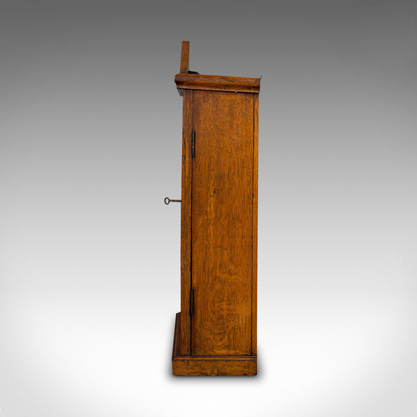 Antique Tool Cupboard, Oak, Wall Hanging, Cabinet, Army and Navy, Edwardian