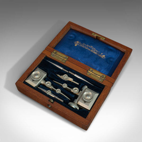 Antique Trammel Point Set, Draughtsman's Instruments, Stanley, Victorian, C.1900