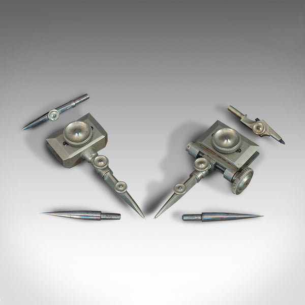 Antique Trammel Point Set, Draughtsman's Instruments, Stanley, Victorian, C.1900