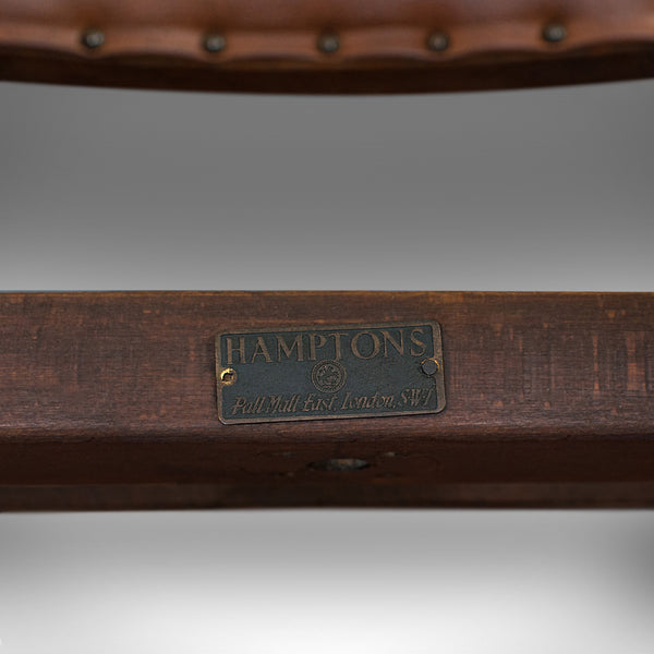 Set of 8, Antique Dining Chairs, Oak, Seat, Arts & Crafts, Hamptons, Edwardian