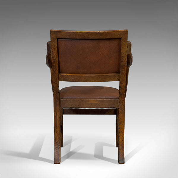 Set of 8, Antique Dining Chairs, Oak, Seat, Arts & Crafts, Hamptons, Edwardian