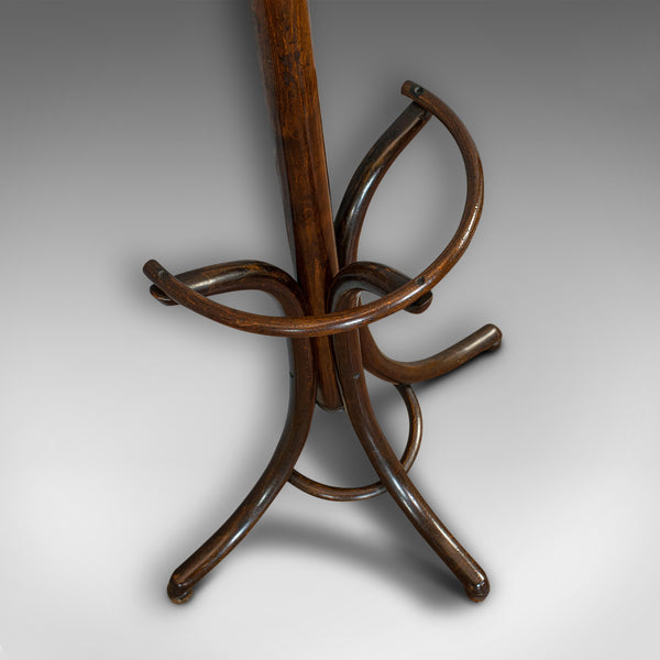 Antique Half Round Hall Stand, French, Bentwood, Coat Rack, Thonet-esque, 1910
