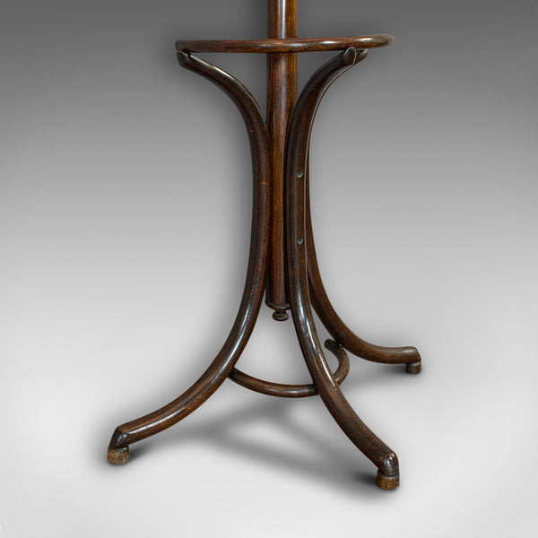 Antique Half Round Hall Stand, French, Bentwood, Coat Rack, Thonet-esque, 1910