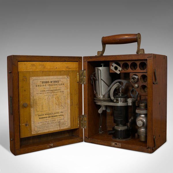 Antique Engine Indicator, Scottish, Scientific Instrument, Dobbie McInnes, 1920