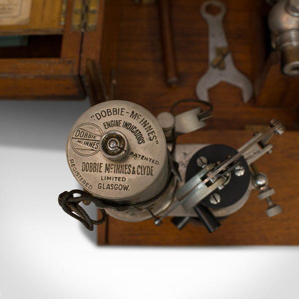 Antique Engine Indicator, Scottish, Scientific Instrument, Dobbie McInnes, 1920