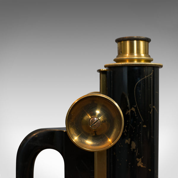 Antique Microscope, English, Brass, Scientific Instrument, Charles Baker, London