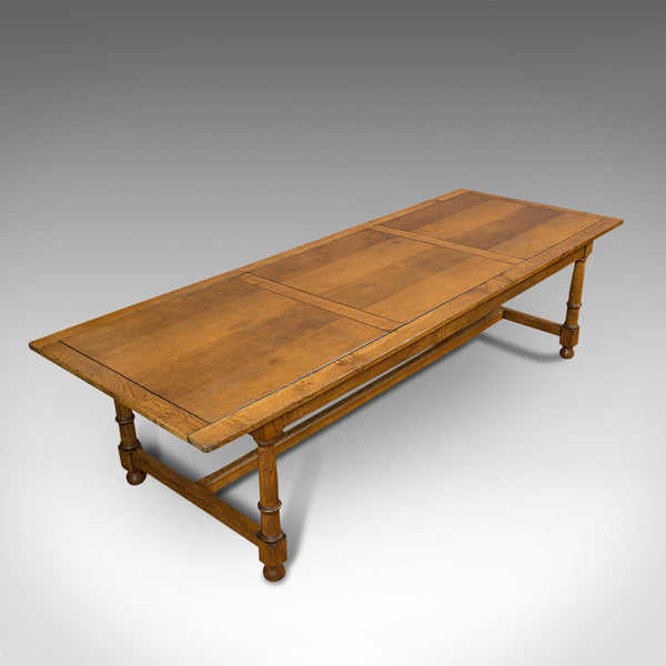 Large, Antique Refectory Table, Scottish, 8 Seat, Oak, Dining, Victorian, C.1870