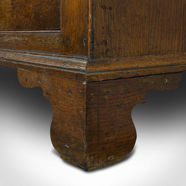 Antique Wardrobe, English, Oak, Linen Cabinet, Press Cupboard, Georgian, C.1800