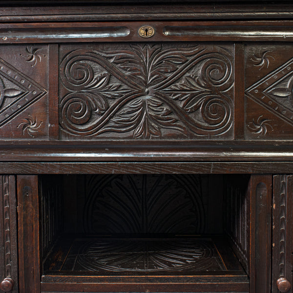 Large Antique Welsh Dresser, British, Oak, Sideboard, Cabinet, William III, 1700