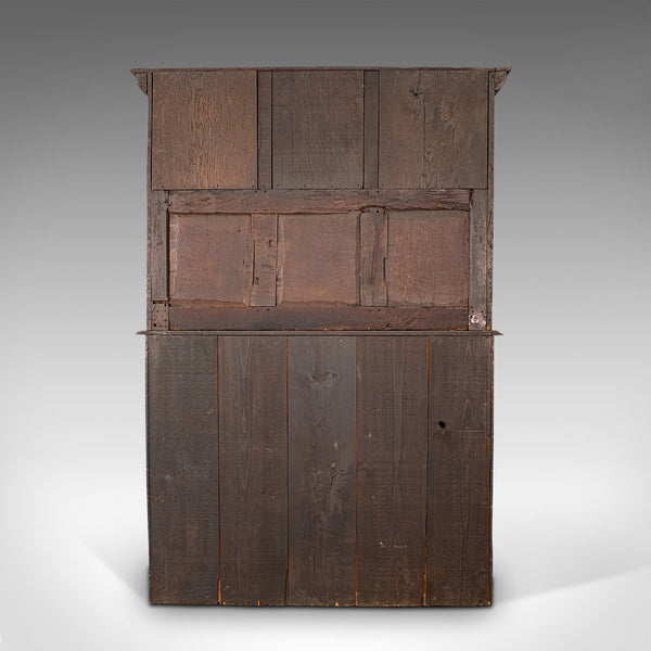 Large Antique Welsh Dresser, British, Oak, Sideboard, Cabinet, William III, 1700