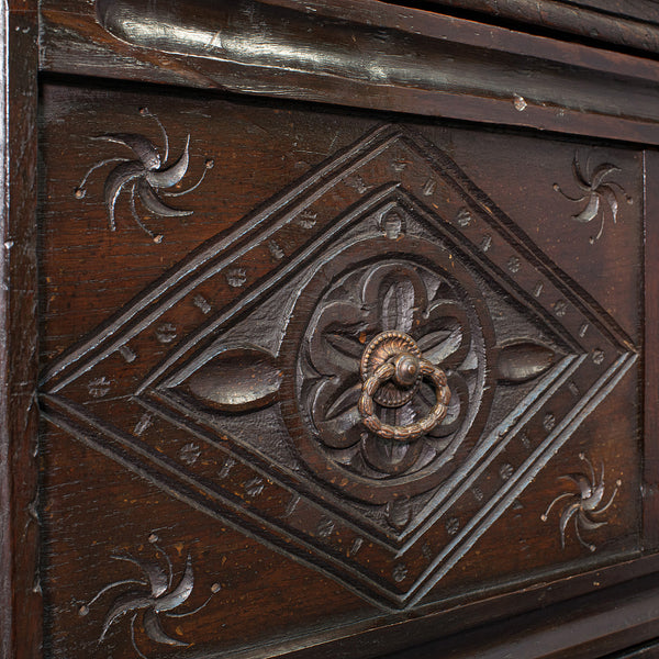 Large Antique Welsh Dresser, British, Oak, Sideboard, Cabinet, William III, 1700