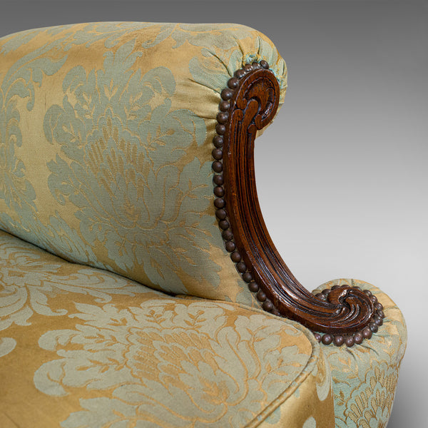 Antique Wing-Back Arm Chair, English, Lounge, Fireside, Seat, Edwardian, C.1910
