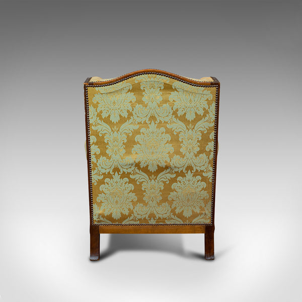Antique Wing-Back Arm Chair, English, Lounge, Fireside, Seat, Edwardian, C.1910