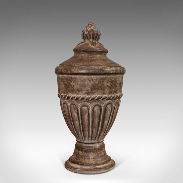 Vintage Urn, English, Terracotta, Decorative, Garden, Fireside, Ornament, C.1980