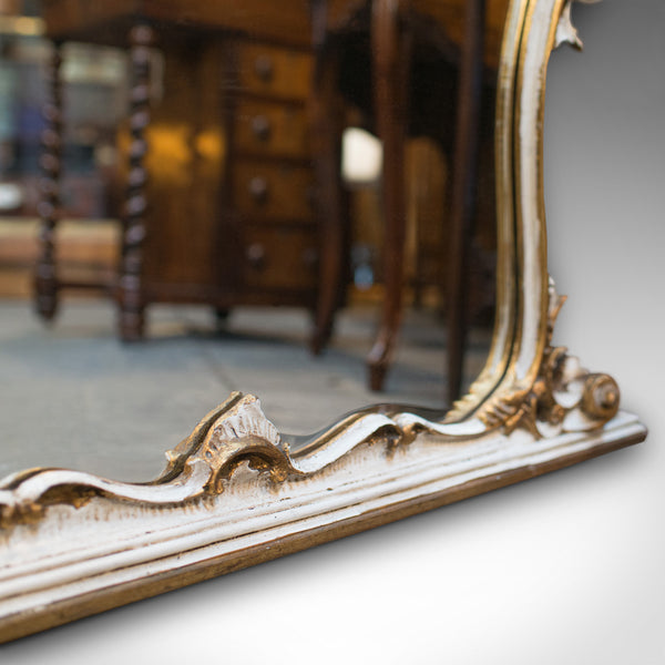 Large Antique Overmantel Mirror, French, Gilt Gesso, Classical, Italianate, 1900