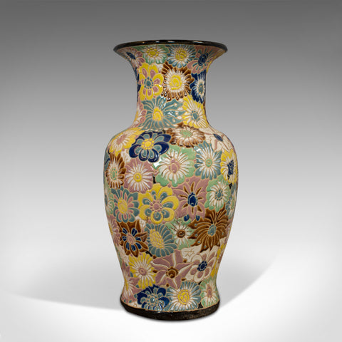 Vintage Decorative Flower Vase, Oriental, Ceramic, Decorative, Urn, Stick, Stand