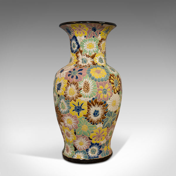 Vintage Decorative Flower Vase, Oriental, Ceramic, Decorative, Urn, Stick, Stand