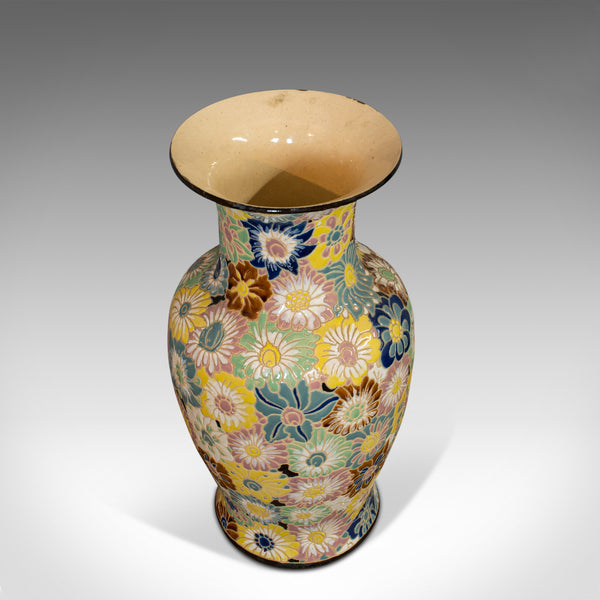 Vintage Decorative Flower Vase, Oriental, Ceramic, Decorative, Urn, Stick, Stand