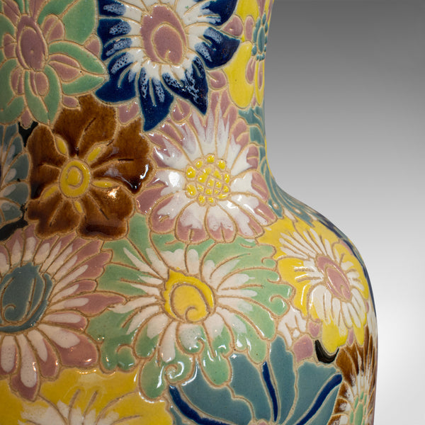 Vintage Decorative Flower Vase, Oriental, Ceramic, Decorative, Urn, Stick, Stand