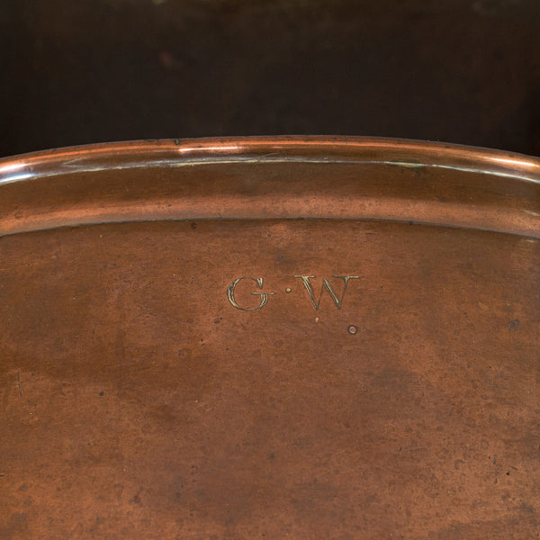 Antique Helmet Coal Scuttle, English, Copper, Fireside Bucket, Victorian, 1870