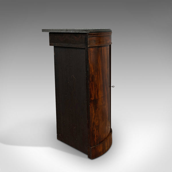 Antique Corner Cupboard, Mahogany, Bow Front, Floor Standing, Georgian, C.1780