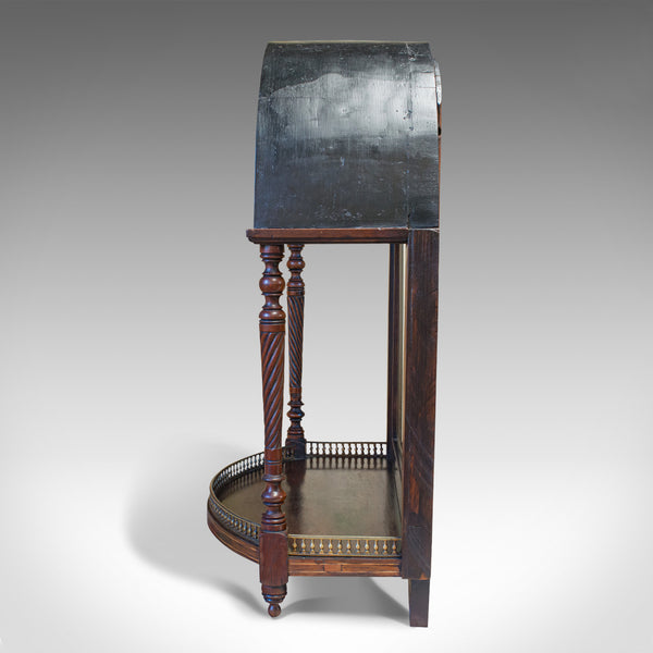 Antique Butler's Mirror, English, Rosewood, Dome Top, Wall, Victorian, C.1880