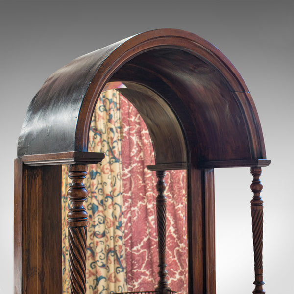 Antique Butler's Mirror, English, Rosewood, Dome Top, Wall, Victorian, C.1880