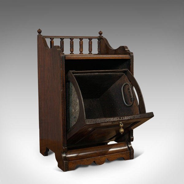 Antique Purdonium, English, Rosewood, Fireside, Cabinet, Edwardian, Circa 1910