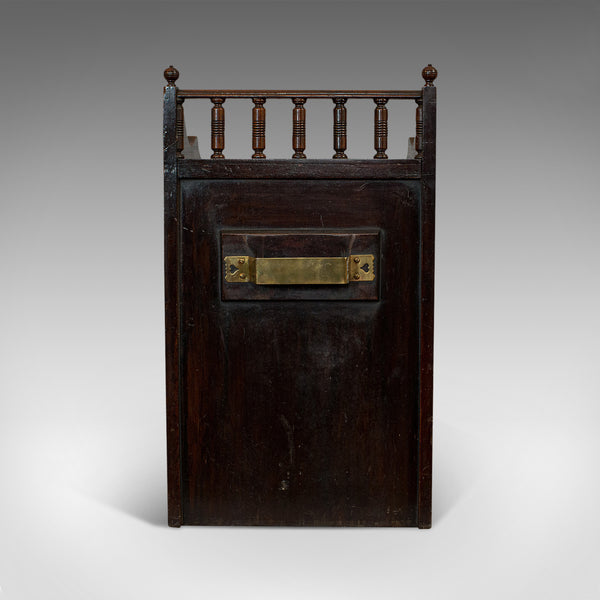 Antique Purdonium, English, Rosewood, Fireside, Cabinet, Edwardian, Circa 1910