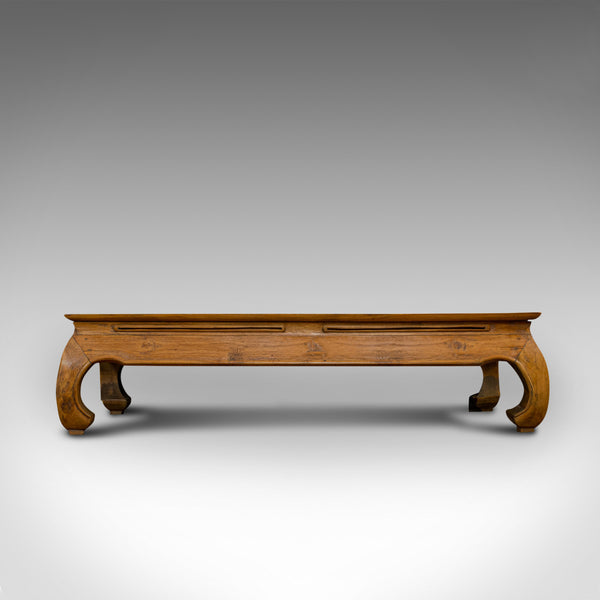 Low Vintage Coffee Table, Oriental, Chinese Elm, Lounge, Cocktail, Art Deco