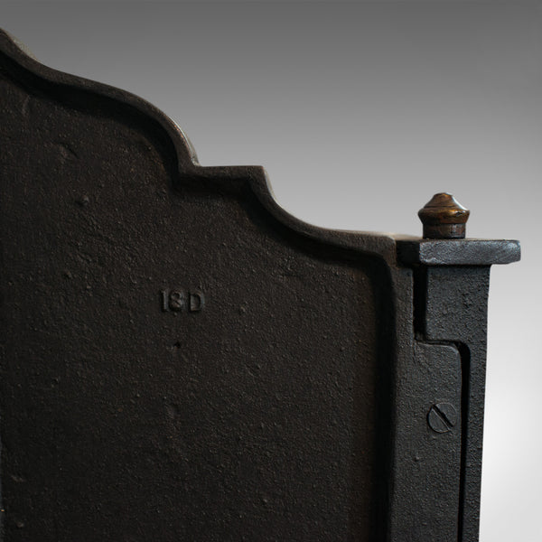 Antique Fireplace, English, Cast Iron, Fire Basket, Regency Taste, Victorian