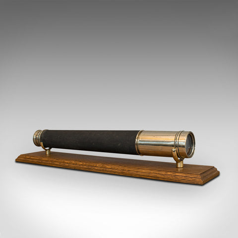 Vintage Telescope, Brass, Officer Of The Watch, Single Draw, Ross London, 1935